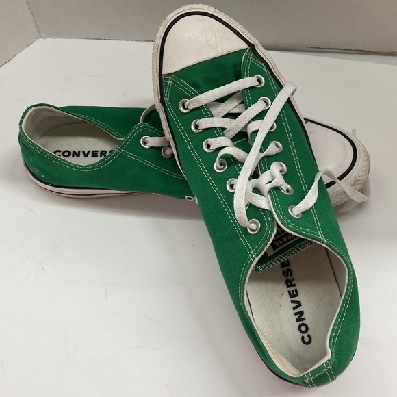 Converse Unisex M 12 W 14 green sneakers - Picture 4 of 11